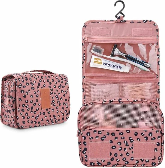 Promo β€οΈ YONO Reis Toilettas Met Ophanghaak Voor Toiletartikelen – Travel Organizer – Cosmetica Tas – Leopard π 3 Promo β€οΈ YONO Reis Toilettas Met Ophanghaak Voor Toiletartikelen – Travel Organizer – Cosmetica Tas – Leopard π