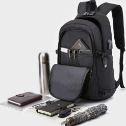 Promo ✔️ Anti Diefstal Waterdichte Rugzak Inclusief Usb Oplaadstation - Laptop Tas 14 T/m 15,6 Inch - Voor Dames En Heren En Jongens - Schooltas - Zwart Van Zedar ⌛ 15 Promo ✔️ Anti Diefstal Waterdichte Rugzak Inclusief Usb Oplaadstation - Laptop Tas 14 T/m 15,6 Inch - Voor Dames En Heren En Jongens - Schooltas - Zwart Van Zedar ⌛ -Reisbagage-Reisaccessoires Winkel 550x561 1