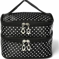 Nieuw π AA Commerce Polka Dot Make Up Tasje Met Spiegel - Opberg Etui / Cosmetica Organizer Reis Tas Case - Zwart 𧨠11 Nieuw π AA Commerce Polka Dot Make Up Tasje Met Spiegel - Opberg Etui / Cosmetica Organizer Reis Tas Case - Zwart 𧨠-Reisbagage-Reisaccessoires Winkel 550x562 10
