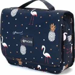 Flash-uitverkoop ✨ Qpacks - Tropical Treasure Reis Toilettas - Waterproof - Ophangbaar - Beautycase – Blauw 😍
