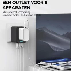 Hete verkoop 🤩 TravelHawk Universele Wereldstekker Met 2x Fastcharge USB-C En 3 USB Poorten - Reisstekker - Internationale Reisstekker Voor 150+ Landen - Amerika (USA) - Engeland (UK) - Australië - Azië - Zuid Amerika - Afrika - Wereldstekkers - Zwart 🎁 -Reisbagage-Reisaccessoires Winkel 550x564 1
