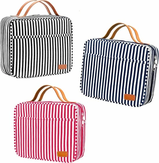 Begroting π₯° Pazzo Goods - Toilettas Met Haak - XXL - Reis Toilettas - Gestreept - Blauw Wit β 9 Begroting π₯° Pazzo Goods - Toilettas Met Haak - XXL - Reis Toilettas - Gestreept - Blauw Wit β - Afbeelding 7