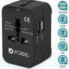 Goedkoop 😀 ForDig Universele Wereldstekker Met 2 Fast Charge USB Poorten - Reisstekker Geschikt Voor 150+ Landen - Reis Stekker Adapter 🌟 -Reisbagage-Reisaccessoires Winkel 550x570