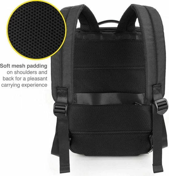 Hete verkoop ๐ Accezz Laptoptas 15.6 Inch - Veilige Laptop Rugzak Met Extra Bescherming En Handige Opbergvakken - Zwart ๐งจ 8 Hete verkoop ๐ Accezz Laptoptas 15.6 Inch - Veilige Laptop Rugzak Met Extra Bescherming En Handige Opbergvakken - Zwart ๐งจ - Afbeelding 6