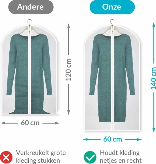 Begroting ๐ฅฐ Personal Care Kledinghoes - 10x Transparante Opbergtas - Kledingzak Met Rits - Opbergzak Voor Trouwjurk - 60x140cm ๐ 10 Begroting ๐ฅฐ Personal Care Kledinghoes - 10x Transparante Opbergtas - Kledingzak Met Rits - Opbergzak Voor Trouwjurk - 60x140cm ๐ - Afbeelding 8