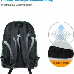 Goedkoopste 😀 VMCA Galaxy Rugzak Schooltas Tiener En Volwassenen Voor Meisjes En Jongens - 1 Potlood Tas - Groen ⭐ -Reisbagage-Reisaccessoires Winkel 550x576