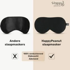 Uitgang 🛒 HappyPeanut Zijden Slaapmasker - 100% Moerbei Zijde - Vrouwen - Mannen - Oogmasker Slaap - Nachtmasker - Cadeautip - Slaap Masker - Nachtrust - Slaapmaskers ❤️ -Reisbagage-Reisaccessoires Winkel 550x577