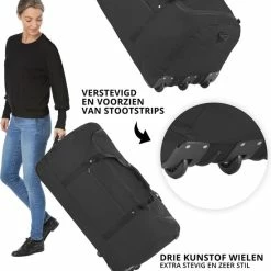Hete verkoop 🤩 TravelZ Opvouwbare Wieltas | Reistas Op Wielen | 100 Liter | Verbeterd 2022 Model | Zwart 💯 13 Hete verkoop 🤩 TravelZ Opvouwbare Wieltas | Reistas Op Wielen | 100 Liter | Verbeterd 2022 Model | Zwart 💯 -Reisbagage-Reisaccessoires Winkel 550x578