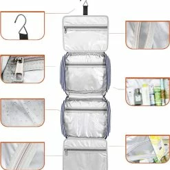 Begroting π₯° Pazzo Goods - Toilettas Met Haak - XXL - Reis Toilettas - Gestreept - Blauw Wit β 11 Begroting π₯° Pazzo Goods - Toilettas Met Haak - XXL - Reis Toilettas - Gestreept - Blauw Wit β -Reisbagage-Reisaccessoires Winkel 550x578 4