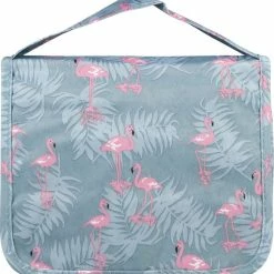 Aanbiedingen 🌟 YONO Reis Toilettas Met Ophanghaak En Etui Voor Toiletartikelen – Travel Organizer – Cosmetica Tas – Flamingo ❤️ -Reisbagage-Reisaccessoires Winkel 550x579 1