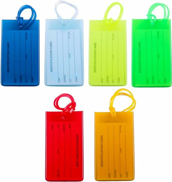 Groothandel π Traveltime - Siliconen Bagagelabel Voor Koffers En Bagage - Reislabel - - Adreslabels - Luggage Tag - 6 Stuks - 6 Willekeurige Kleuren π 4 Groothandel π Traveltime - Siliconen Bagagelabel Voor Koffers En Bagage - Reislabel - - Adreslabels - Luggage Tag - 6 Stuks - 6 Willekeurige Kleuren π - Afbeelding 2