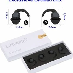 Gloednieuw 💯 Luxyana® Slaap Oordopjes - 2 Sets Zwarte Herbruikbare Oordopjes Voor Comfortabel Slapen - Anti Snurk 🔥 -Reisbagage-Reisaccessoires Winkel 550x581 4