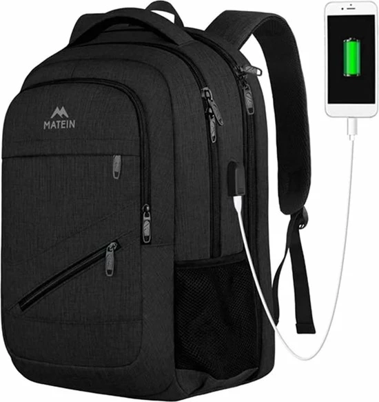 Goedkoop π Matein Rugzak Met USB Oplaadpoort 36L Zwart Luxe Laptop Rugtas 17.3 Inch - Schooltas - Heren - Dames - Jongens - Meisjes - Waterafstotend - Rugzakken 𧨠3 Goedkoop π Matein Rugzak Met USB Oplaadpoort 36L Zwart Luxe Laptop Rugtas 17.3 Inch - Schooltas - Heren - Dames - Jongens - Meisjes - Waterafstotend - Rugzakken π§¨