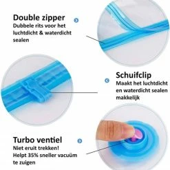 Beste Verkoop ✔️ VITAMO Complete Set Vacuümzakken Met Pomp - 4 Maten Opbergzakken - 13 Stuks 🌟 -Reisbagage-Reisaccessoires Winkel 550x585