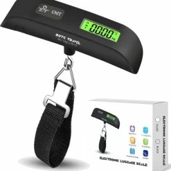 Beste Pirce 🤩 BOTC Digitale Kofferweegschaal - Bagageweegschaal Tot 50KG Met Weeghaak & Thermometer - AEB00105 🌟