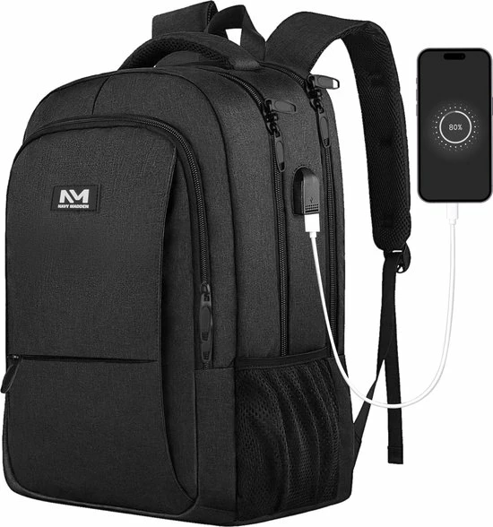 Goedkoopste โจ Navy Madden Rugzak Met USB Poort 28L - Zwart - Luxe Laptop Rugtas 15.6 Inch Met Laptopvak - Heren - Dames - Jongens - Meisje - Waterafstotend - Rugzakken ๐ 3 Goedkoopste โจ Navy Madden Rugzak Met USB Poort 28L - Zwart - Luxe Laptop Rugtas 15.6 Inch Met Laptopvak - Heren - Dames - Jongens - Meisje - Waterafstotend - Rugzakken ๐