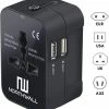 Coupon 🌟 Northwall Universele Wereldstekker Met 2 Fast Charge USB Poorten - Internationale Reisstekker Voor 150+ Landen - Engeland, Amerika, Zuid Afrika, USA, Italië, Uk, Australië, India, ... ✨