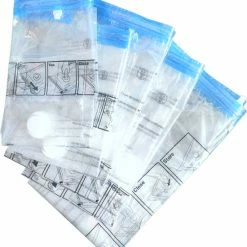 Goedkoop 🎁 Merkloos 5 Pack Vacuümzakken Voor Kleding En Dekbedden - Verschillende Maten - 2x Small - 2x Medium - 1x Large - 5 Stuks - Herbruikbare Opbergzakken - Transparant - Vacumeerzakken Textiel 💯 -Reisbagage-Reisaccessoires Winkel 550x604 2