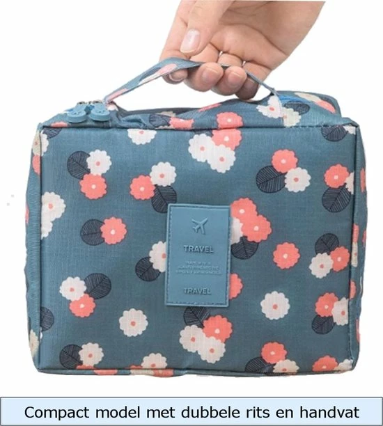 Groothandel ✨ Fako Fashion® - Make Up Tasje Rechthoek - Cosmetica Organizer - Toilettas - 21x16x8cm - Zwart ✔️ 6 Groothandel ✨ Fako Fashion® - Make Up Tasje Rechthoek - Cosmetica Organizer - Toilettas - 21x16x8cm - Zwart ✔️ - Afbeelding 4