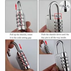 Nieuw ⌛ Igoods 4 Cijferig Kofferslot - Reisslot - Reis Cijferslot - Cijferhangslot - Hangslot - Bagageslot - Luggace Lock - 80 Mm - Zilver 👏 -Reisbagage-Reisaccessoires Winkel 550x617 1