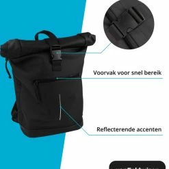 Beste deal ✨ Van Enkhuizen Rugzak Jongens - Rugzak Met Laptopvak 15,6 Inch - 20 Liter - Waterafstotend En Thermo Materiaal - Zwart 🧨 -Reisbagage-Reisaccessoires Winkel 550x618