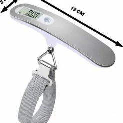 Gloednieuw 😀 Digitale Hang Koffer Weegschaal Tot 50 Kg - Kofferweger - Bagageweger - Bagageweegschaal - LCD Scherm - Inclusief Batterij - Rheme 🔔 -Reisbagage-Reisaccessoires Winkel 550x621