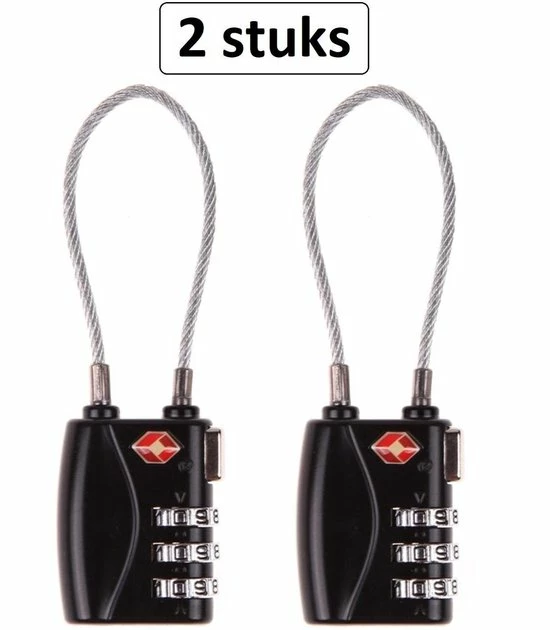 Goedkoopste 🎉 Merkloos TSA Kofferslot 3 Cijferig - Reisslot – Reis Cijferslot – Cijferhangslot - Hangslot - Hangslotje - Bagageslotjes – Slot Voor Bagage – USA Slotjes-Kluisslotje - Zwart - 2 Stuks 🛒 10 Goedkoopste 🎉 Merkloos TSA Kofferslot 3 Cijferig - Reisslot – Reis Cijferslot – Cijferhangslot - Hangslot - Hangslotje - Bagageslotjes – Slot Voor Bagage – USA Slotjes-Kluisslotje - Zwart - 2 Stuks 🛒 - Afbeelding 8