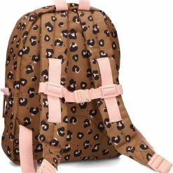 Gloednieuw 😀 Kidzroom Attitude Rugzak - 6 T/m 12 Jaar - Bruin - Panterprint 🎉 -Reisbagage-Reisaccessoires Winkel 550x638