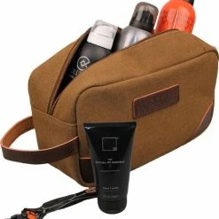 Coupon 🌟 Yakfield - Toilettas - Kado Man - Heren - Canvas - Vintage Coffee - Bruin - 25x14x10 Cm - Binnenvak Met Rits 👍 20 Coupon 🌟 Yakfield - Toilettas - Kado Man - Heren - Canvas - Vintage Coffee - Bruin - 25x14x10 Cm - Binnenvak Met Rits 👍 -Reisbagage-Reisaccessoires Winkel 550x657