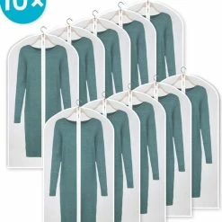 Begroting 🥰 Personal Care Kledinghoes - 10x Transparante Opbergtas - Kledingzak Met Rits - Opbergzak Voor Trouwjurk - 60x140cm 👏