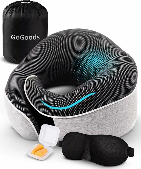 Aanbiedingen 🔥 GoGoods® Nekkussen - Luxe Reiskussen - Memory Foam - Vliegtuig - Auto ✨ 3 Aanbiedingen 🔥 GoGoods® Nekkussen - Luxe Reiskussen - Memory Foam - Vliegtuig - Auto ✨
