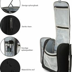 Promo 👍 TRVLMORE Toilettas XL - Met Ophanghaak - Travel Organizer - Unisex - Zwart ⌛ -Reisbagage-Reisaccessoires Winkel 550x661 1