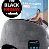 Beste Pirce 🧨 SleepiezZ® Slaapmasker PRO - Bluetooth Speakers - Oogmasker Slaap - 100% Verduisterend - Grijs ❤️ -Reisbagage-Reisaccessoires Winkel 550x665