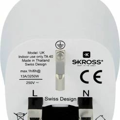 Hete verkoop 😀 SKROSS - Reisstekker/Wereldstekker - Europa Naar Engeland (UK) - Zwitserse Kwaliteit - Input Voltage 100V - 250V ⌛ -Reisbagage-Reisaccessoires Winkel 550x668 2