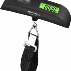 Beste Pirce 🤩 BOTC Digitale Kofferweegschaal - Bagageweegschaal Tot 50KG Met Weeghaak & Thermometer - AEB00105 🌟 -Reisbagage-Reisaccessoires Winkel 550x669 3