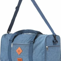 Promo 🥰 TravelZ Hipster Reistas | 36 Liter Compacte Weekendtas | 53 X 28 X 24cm | 👖 Jeans Blauw 😍