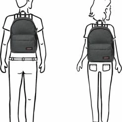 Promo 😍 Eastpak - Out Of Office - Rugzak - 27 Liter - Black Denim 🤩 -Reisbagage-Reisaccessoires Winkel 550x673 1