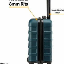 Flash-uitverkoop 😀 Cabin Max CabinMax 👜 Handbagage Koffer - Trolley 30L - Harde Reiskoffer - 45x36x20cm - Lichtgewicht - Groot Capaciteit - Endless Sea 🧨 -Reisbagage-Reisaccessoires Winkel 550x677 2