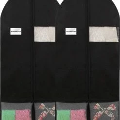 Uitgang 💯 Merkloos Kledingzak - Kledinghoes - Beschermhoes Kleding - 2 Stuks - Zwart - 60 X 130 Cm - Able & Borret 💯