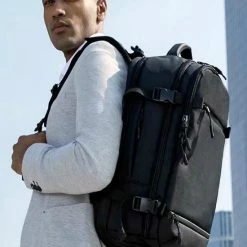 Begroting 💯 Omnistow - 👜 Handbagage Rugzak - 51x33x20cm - Cabin Approved 🎒 Backpack - Zwart - 45L 🎉 -Reisbagage-Reisaccessoires Winkel 550x697 11