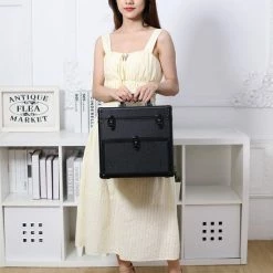 Gloednieuw 🤩 Guardian Beauty Nagel Beautycase / Beautykoffer Zwart Kleur - Kapper - Tattoo - Nagel - Visagie - Make-up - Cosmetica - Schmink - Beauty Case / Beauty Koffer 😍 -Reisbagage-Reisaccessoires Winkel 550x697 14