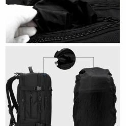 Begroting 💯 Omnistow - 👜 Handbagage Rugzak - 51x33x20cm - Cabin Approved 🎒 Backpack - Zwart - 45L 🎉 -Reisbagage-Reisaccessoires Winkel 550x697 7