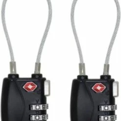 Goedkoopste 🎉 Merkloos TSA Kofferslot 3 Cijferig - Reisslot – Reis Cijferslot – Cijferhangslot - Hangslot - Hangslotje - Bagageslotjes – Slot Voor Bagage – USA Slotjes-Kluisslotje - Zwart - 2 Stuks 🛒