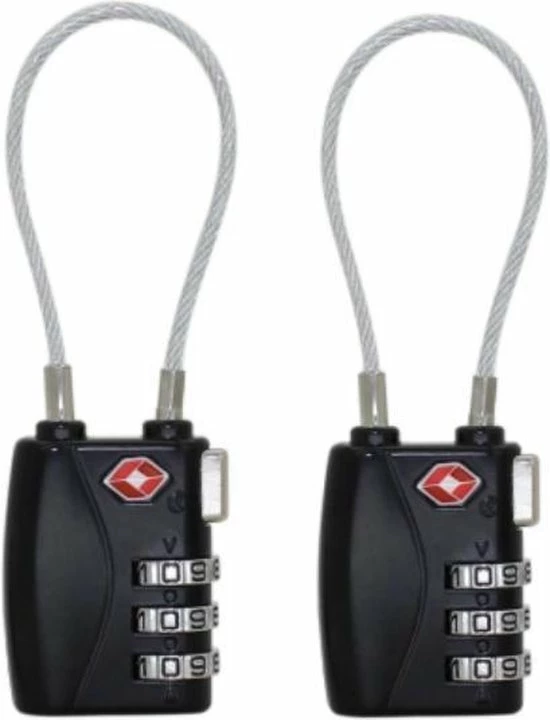 Goedkoopste 🎉 Merkloos TSA Kofferslot 3 Cijferig - Reisslot – Reis Cijferslot – Cijferhangslot - Hangslot - Hangslotje - Bagageslotjes – Slot Voor Bagage – USA Slotjes-Kluisslotje - Zwart - 2 Stuks 🛒 3 Goedkoopste 🎉 Merkloos TSA Kofferslot 3 Cijferig - Reisslot – Reis Cijferslot – Cijferhangslot - Hangslot - Hangslotje - Bagageslotjes – Slot Voor Bagage – USA Slotjes-Kluisslotje - Zwart - 2 Stuks 🛒
