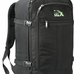 Begroting 🛒 Cabin Max CabinMax Metz Reistas– 👜 Handbagage 44L- Rugzak – Schooltas - 🎒 Backpack 55x40x20cm – Lichtgewicht - Zwart (MZ BK) 🌟