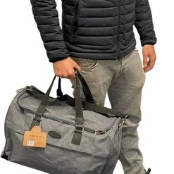Beste deal 🎉 Reistas Deluxe - Weekendtas 48 Liter - Luxe Reistas Grey Leonardo 💯 -Reisbagage-Reisaccessoires Winkel 550x726 2