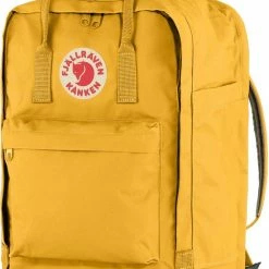Uitgang 🌟 Fjallraven Fjällräven Kånken Laptop 17" Unisex Rugzak - Ochre ⭐ -Reisbagage-Reisaccessoires Winkel 550x727 1