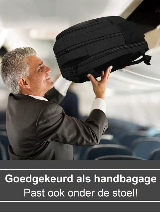 Promo π Anti Diefstal Waterdichte Rugzak Inclusief Usb Oplaadstation - Laptop Tas T/m 17 Inch - Voor Dames En Heren - Schooltas - Zwart Van Zedar π€© 8 Promo π Anti Diefstal Waterdichte Rugzak Inclusief Usb Oplaadstation - Laptop Tas T/m 17 Inch - Voor Dames En Heren - Schooltas - Zwart Van Zedar π€© - Afbeelding 6