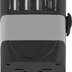 Gloednieuw 👏 Ar202 Universele Wereldstekker Met 4 USB-C En USB Poorten - Internationale Reisstekker Voor 150+ Landen - EU - Engeland (UK) - Amerika (USA) - Australië - Azië - Zuid Amerika - Reis Adapter - Wereld Stekker - Oplader – Zwart 👍 -Reisbagage-Reisaccessoires Winkel 550x732 7