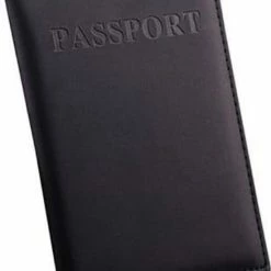 Nieuw ⌛ Merkloos Zwarte Paspoort Protector - Beschermhoes - Paspoorthouder - Cover - Mapje ⌛